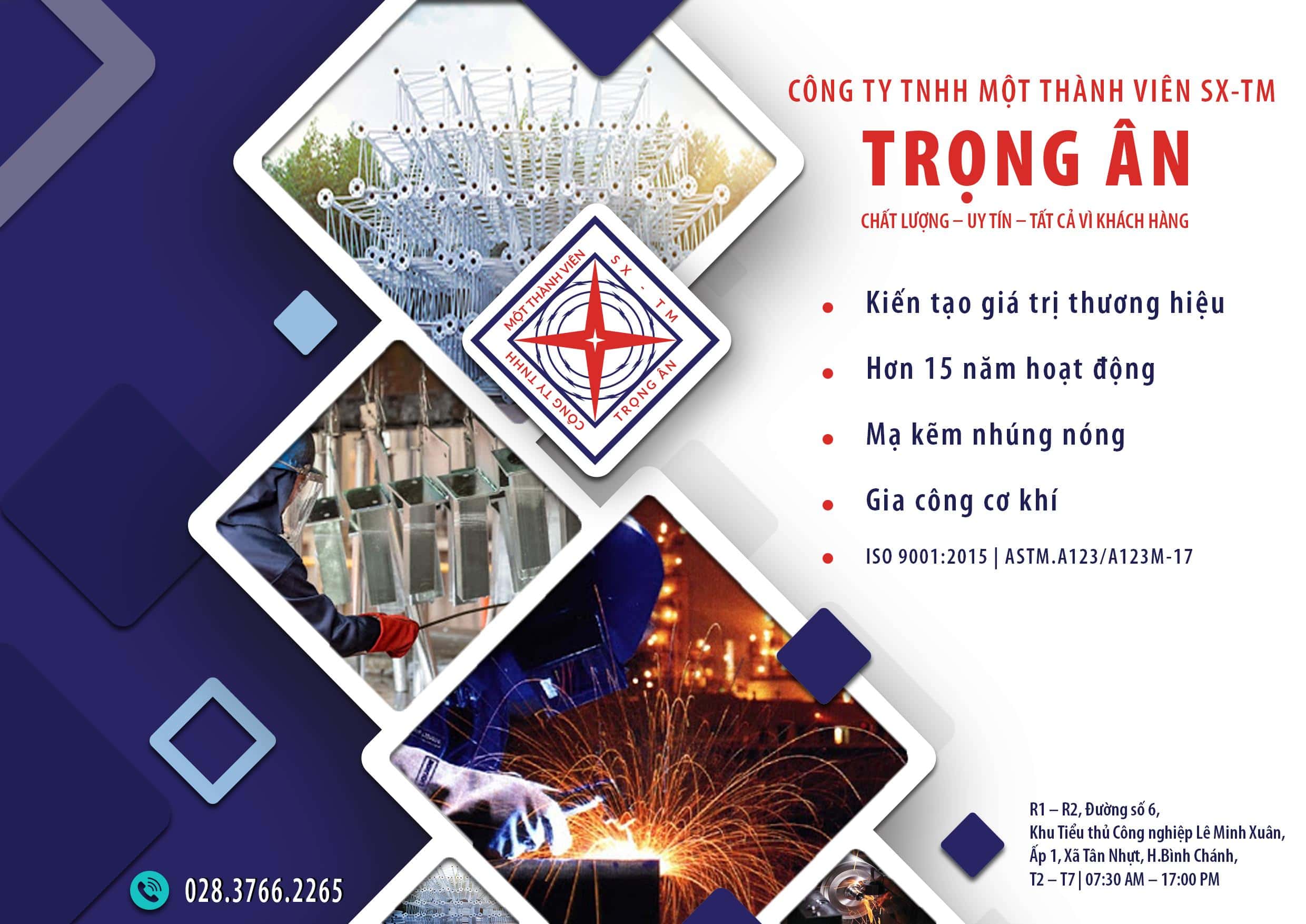 Mạ kẽm nhúng nóng Trọng Ân